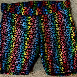 Torrid Multi Metallic Leopard Bike Short